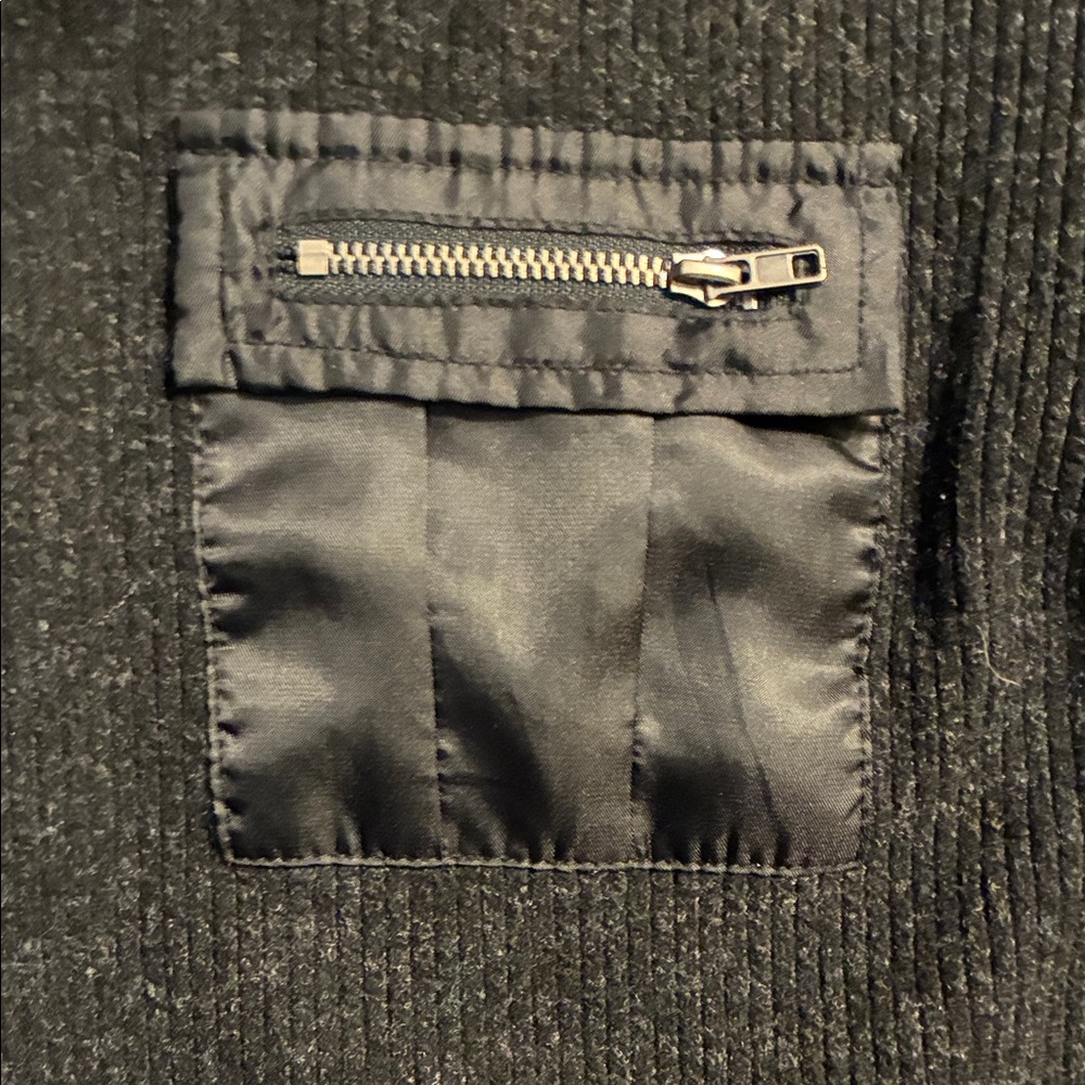 Deux Par  Deux Black Sweater with Pocket and elbow detail boys size 6 - Picture 3 of 9